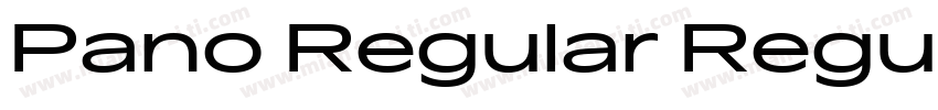 Pano Regular Regular字体转换